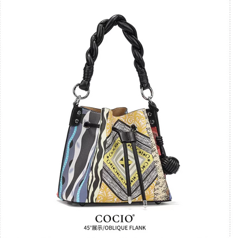 Túi Xách Nữ COCIO Thiết kế DÁNG TRỤ Kiểu Dáng Lạ Đẹp Mắt, Sắc Màu size 21.5 phiên bản giới hạn