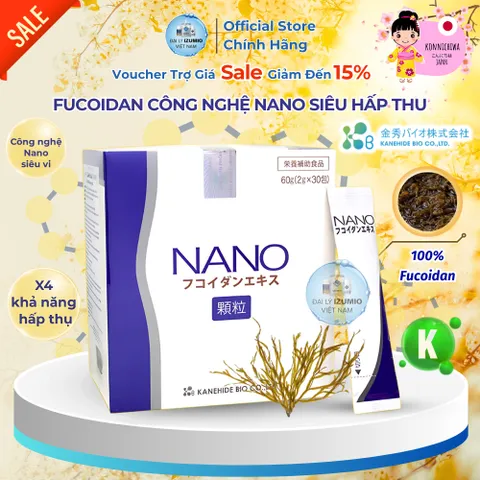 [Xuất Kèm VAT] Kanehide Bio Nano Fucoidan Extract Granule - Nhật Bản - Nhập khẩu Chính Hãng