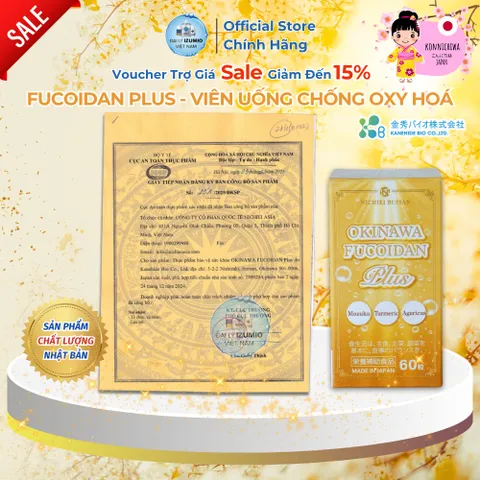 [Xuất Kèm VAT] Okinawa Fucoidan Plus Kanehide Hộp 60 Viên Tăng Cường Đề Kháng Hỗ Trợ U Bướu Nhập Khẩu Nhật Bản