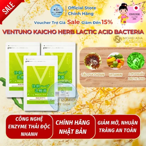 [Xuất Kèm VAT] Gói 248 Viên Bí Kíp Cho Vóc Dáng Thon Gọn, Giảm Cân - Ventuno Kaicho Herb Lactic Acid Bacteria