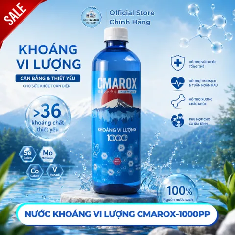 [Xuất Kèm VAT] KHOÁNG VI LƯỢNG 1000 PPM CMAROX– BỔ SUNG HƠN 36 KHOÁNG CHẤT THIẾT YẾU
