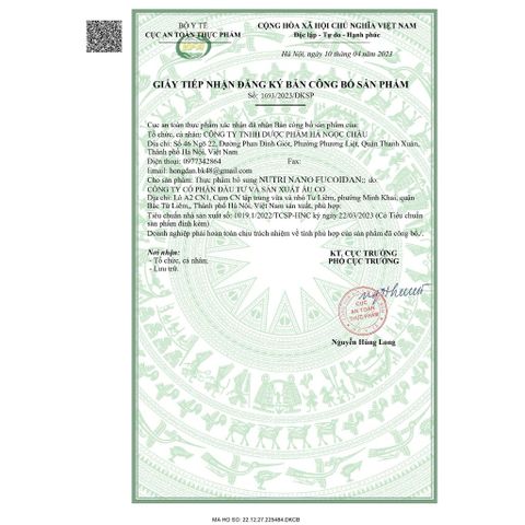 [Xuất Kèm VAT] Nutri Nano Fucoidan Ngũ Cốc Thực Dưỡng Bồi Bổ Thể Trạng, Tăng Sức Đề Kháng