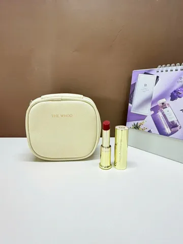 Set son dưỡng Whoo Gongjinhyang Mi Glow Lip Balm Special màu rượu vang