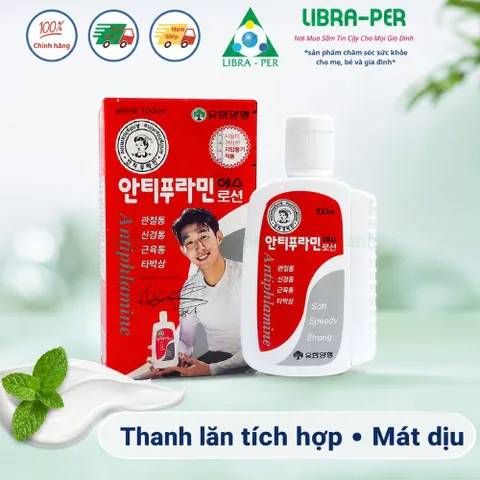 Dầu xoa bóp Antiphlamine 100ml Hàn Quốc - Cây Lăn Tiện Dụng Giảm Mỏi Mệt Và Đau Nhức Cơ Thể