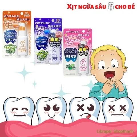 Xịt Chống Sâu Răng Hamikea 25g Nhật Bản | Dành Cho Bé Từ 18 Tháng – Ngừa Sâu Răng, Thơm Miệng Tự Nhiên