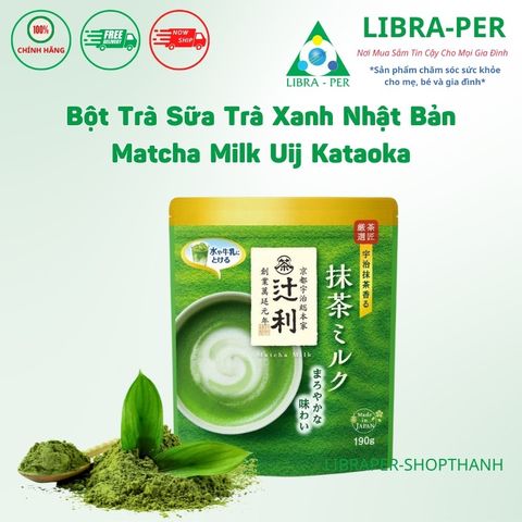 Bột Trà Sữa Matcha Kataoka 190g Nhật Bản - Hương Vị Chuẩn Matcha Milk Pha Chế Dễ Dàng