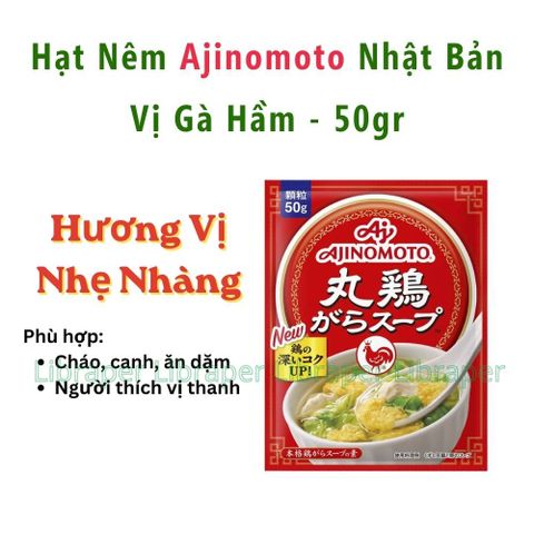 Hạt Nêm Ajinomoto Nội Địa Nhật – Ngọt Thanh, Nhẹ Vị, An Toàn, Phù Hợp Với Mọi Bữa Ăn Gia Đình