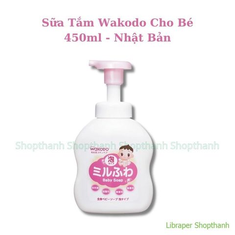 Sữa Tắm & Dầu Gội Wakodo Nhật Bản | Dịu Nhẹ, Không Cay Mắt, An Toàn Cho Bé Sơ Sinh