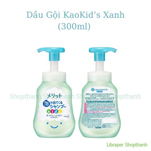 Dầu Gội & Dầu Xả Tạo Bọt Kao Kids Nhật Bản | Không Cay Mắt, Dịu Nhẹ, Bé Dễ Tự Gội – Hàng Nội Địa Nhật