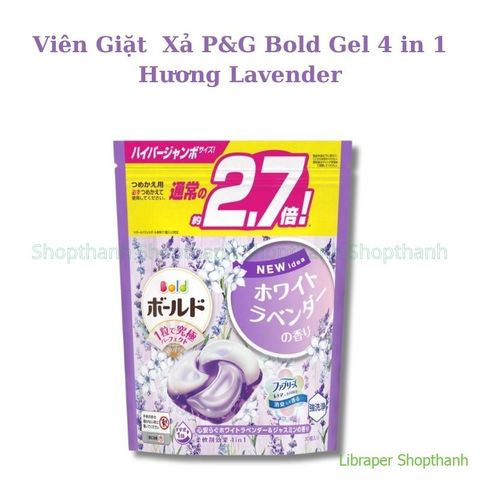 Viên Giặt Xả P&G Gel Ball 4D Nhật Bản | 4in1 Sạch Thơm Lâu, Mềm Vải, Tiện Lợi Cho Máy Giặt, Chính Hãng