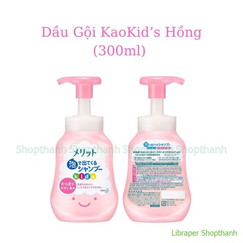 Dầu Gội & Dầu Xả Tạo Bọt Kao Kids Nhật Bản | Không Cay Mắt, Dịu Nhẹ, Bé Dễ Tự Gội – Hàng Nội Địa Nhật