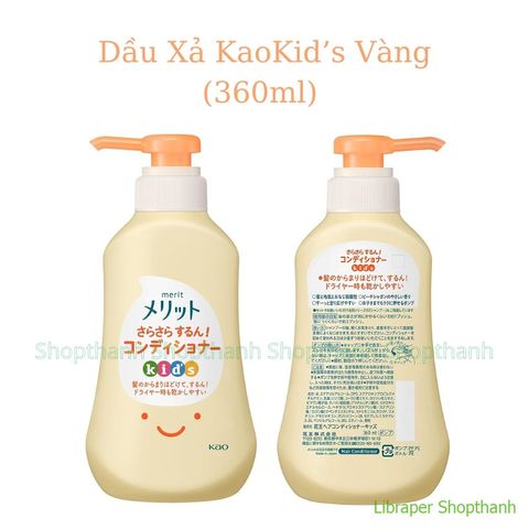 Dầu Gội & Dầu Xả Tạo Bọt Kao Kids Nhật Bản | Không Cay Mắt, Dịu Nhẹ, Bé Dễ Tự Gội – Hàng Nội Địa Nhật