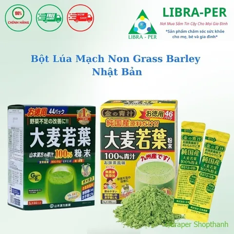 Bột Lúa Mạch Non Grass Barley Nhật Bản | 100% Lá Non Tự Nhiên – Thanh Lọc, Dưỡng Da, Dễ Uống