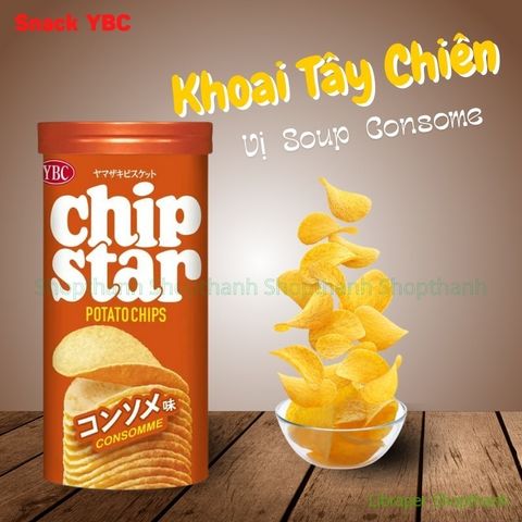 Snack Khoai Tây YBC Chip Star Nhật Bản – Giòn Ngon Tự Nhiên, Ít Dầu, Nhiều Vị Lựa Chọn, Bé Ăn Ngon