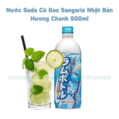 Nước soda Sangaria Nhật Bản 500ml - Chính hãng, Vị Trái Cây Tự Nhiên, Giải Khát Sảng Khoái