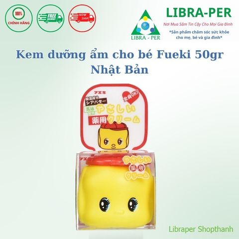 Kem Dưỡng Ẩm Vịt Vàng Fueki 50g – Dịu Nhẹ, Giữ Ẩm Cho Da Bé Mềm Mịn, An Toàn Chuẩn Nhật