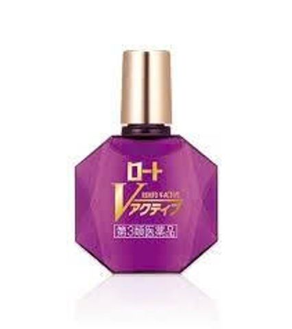 Thuốc Nhỏ Mắt Rohto V Active Tím Nhật Bản Giảm Mỏi Mắt Mờ Mắt Cho Người Lớn Tuổi Chai 13ml