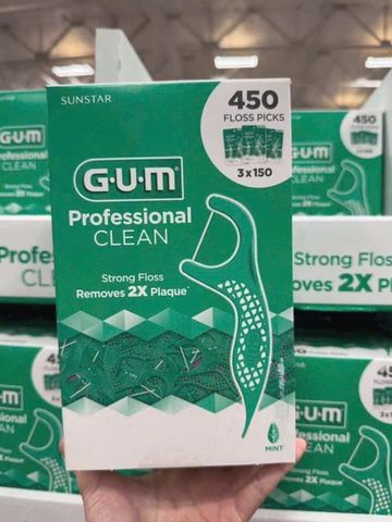 🦷 Tăm chỉ nha khoa GUM cao cấp làm sạch kẽ răng hiệu quả (Hộp 300 cây chính hãng)