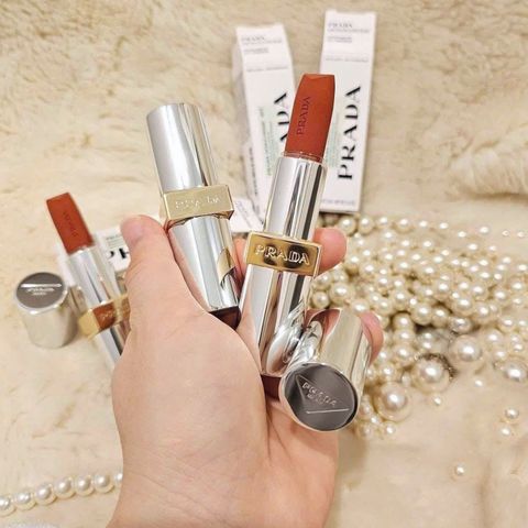 💄 Son Prada Mini 1.3g Màu 077 Chính Hãng - Son Thỏi Cao Cấp Bền Màu, Dưỡng Môi Mềm Mịn