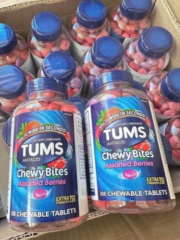 💊 Tums Chewy Bites Kẹo Nhai Giảm Đầy Hơi Ợ Nóng Chính Hãng (108 Viên)