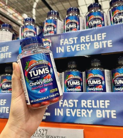 💊 Tums Chewy Bites Kẹo Nhai Giảm Đầy Hơi Ợ Nóng Chính Hãng (108 Viên)