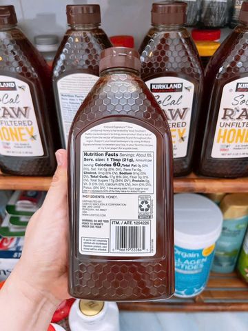 Mật ong hữu cơ raw Kirkland 1.36kg 797569