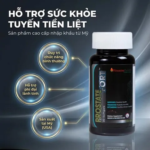 Viên uống hỗ trợ sức khỏe tuyến tiền liệt nam giới Prostate Fort Vitamins For Life (30 viên)