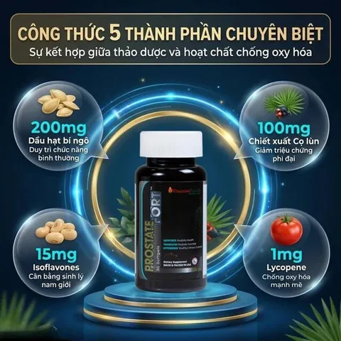 Viên uống hỗ trợ sức khỏe tuyến tiền liệt nam giới Prostate Fort Vitamins For Life (30 viên)