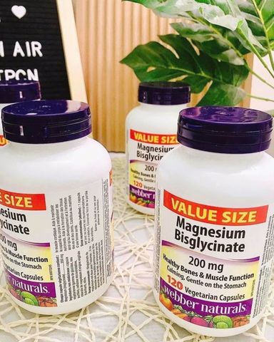 ⚡ Magnesium Bisglycinate 200mg hỗ trợ ngủ ngon, giảm căng thẳng 120 viên - Giao nhanh, tiết kiệm