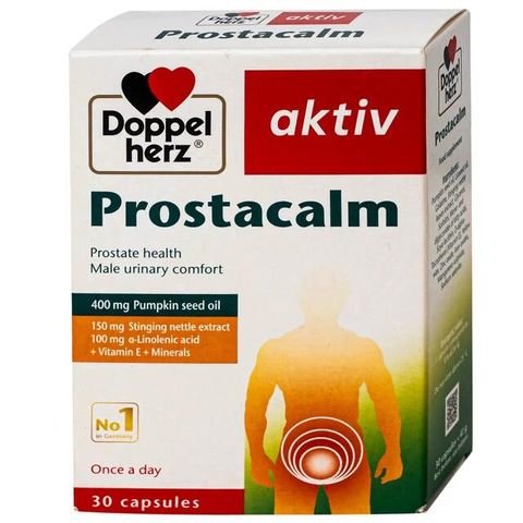 Viên uống giúp giảm triệuu chứngg do bệnhh phì đại tiền liệt tuyến cho nam giới Doppelherz Aktiv Prostacalm (3 vỉ x 10 viên)