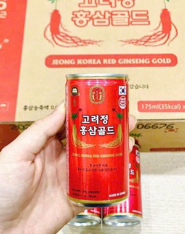 🎁 Nước Hồng Sâm Queenbin Red Ginseng Gold bồi bổ sức khỏe - Thùng 30 lon, Giao hàng nhanh 2H