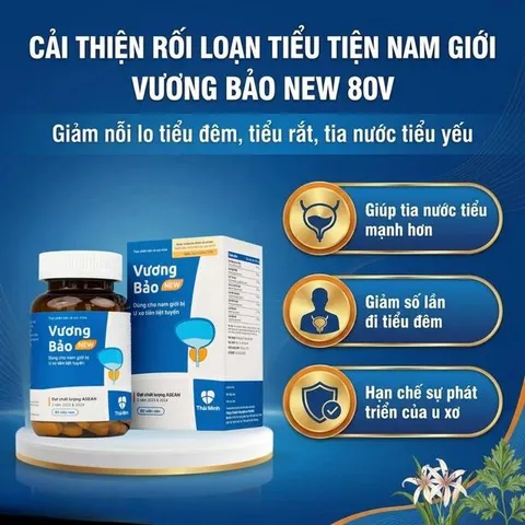 Viên uống giảm u xơ tiền liệt tuyến Vương Bảo (80 viên)