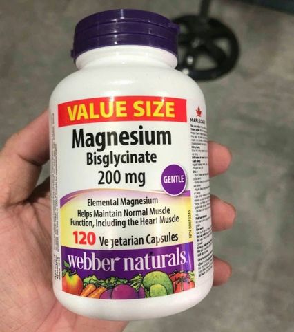 Magnesium Bisglycinate 200mg hỗ trợ ngủ ngon thư giãn 120 viên - Giá tốt ?️