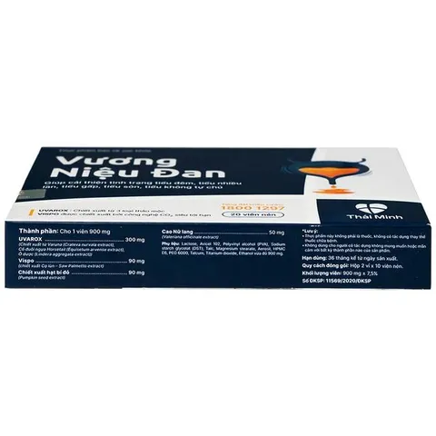 Viên uống giảm tiểu đêm Vương Niệu Đan Thái Minh (20 viên)