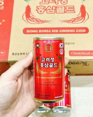 Nước Hồng Sâm Queenbin Red Ginseng Gold bồi bổ sức khỏe 30 lon - Giá tốt, Deal hời 🏷️