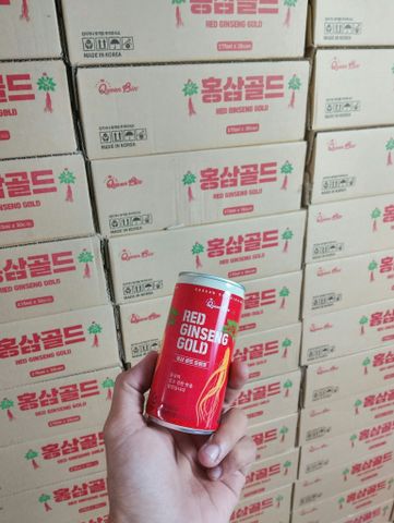 Nước Hồng Sâm Queenbin Red Ginseng Gold bồi bổ sức khỏe 30 lon - Giá tốt, Deal hời 🏷️
