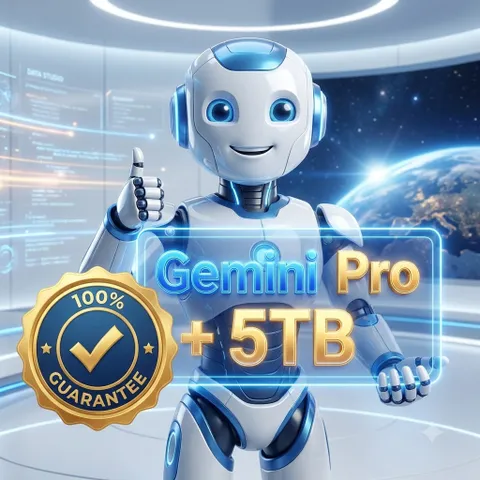 [HOÀN TIỀN 100%] Tài Khoản Gemini Pro + 5TB Google Drive (18 Tháng) - Bảo Hành 1 Đổi 1