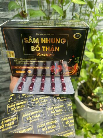 Sâm Nhung Bổ Thận Roxtech 30 Viên Hỗ Trợ Bổ Thận Mạnh Gân Cốt
