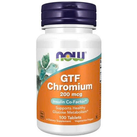 Viên uống bổ sung Now Foods GTF Chromium 200mcg 797634