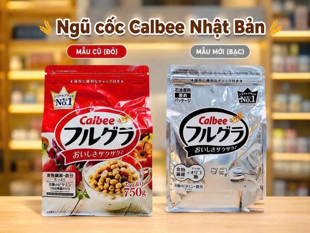 Ngũ Cốc Ăn Liền Calbee Frugra Nhật Bản 750g Mẫu Mới Vỏ Bạc Giàu Chất Xơ Hỗ Trợ Giảm Cân Dinh Dưỡng Cho Bé Và Bà Bầu