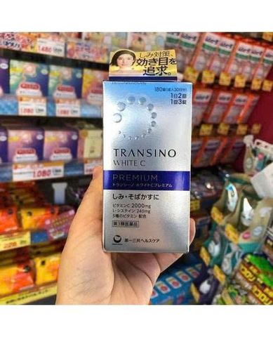 Transino White C Premium Viên Uống Trắng Da Mờ Thâm Nám