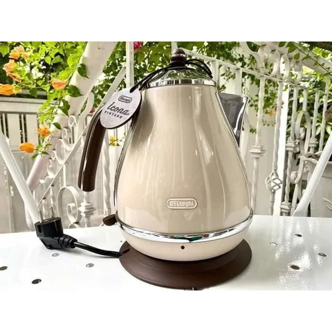 Ấm Siêu Tốc Delonghi Icona Vintage KBOV 2001.BG- Màu be