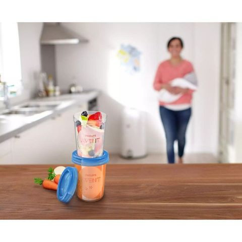 Bộ cốc bảo quản thức ăn trẻ em Philips Avent SCF639/05