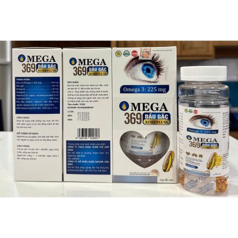 OMEGA 369 DẦU GẤC KOREPLUSS - Hộp 60 viên