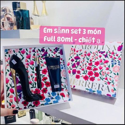 Set Carolina Herrera Ladies Good Girl ( NH 80ml+ NH 10ml+dưỡng thể 100ml)