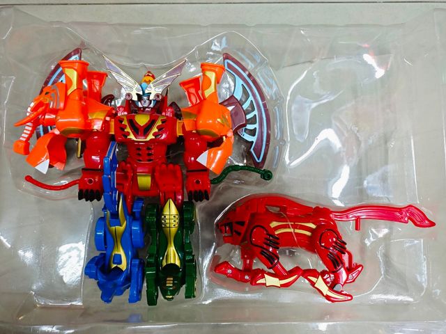 Bộ mô hình lắp ráp robot biến hình mô phỏng siêu nhân GAO GAORANGER BIAN 6804 giao mẫu ngẫu nhiên Beast fit  Bách thú đại hợp thể