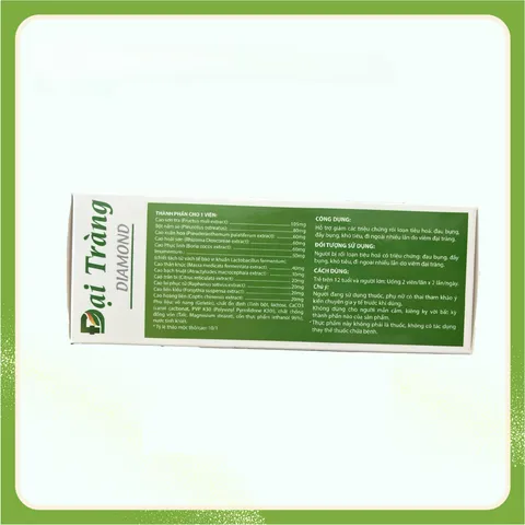 Viên Đại Tràng Diamond hỗ trợ giảm các triệuu chứngg do viêm đại tràng (100% Chính Hãng)