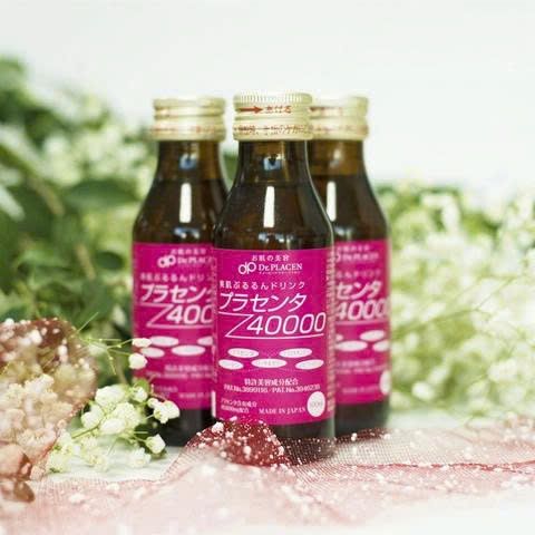 Nước uống đẹp da Placenta 40000 Premium 100ml x 10 lọ