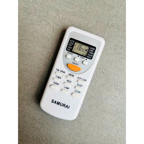 [HÀNG CHUẨN PHÍM ÊM] Remote điều khiển máy lạnh SAMURAI 2 chiều – Thiết kế ngắn gọn, tặng kèm pin