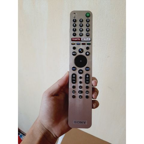 Remote Điều khiển tivi Sony giọng nói RMF-TX600U - Hàng mới logo Sony mạ bạc BH 6 tháng Tặng kèm Pin